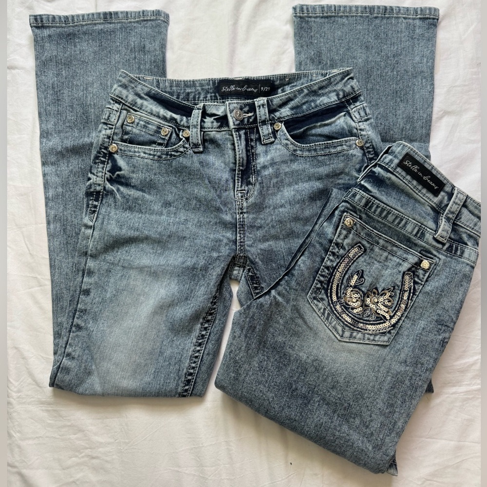 Stella in Dreams Mid Rise Bootcut Jeans Womens Size 9/29 Western 2 Pairs